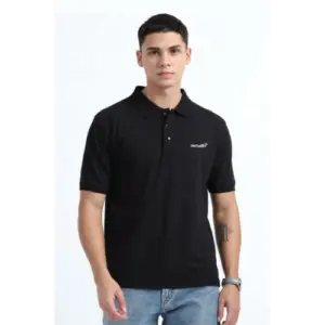 Herbalife Caslay Sustainable Organic Polo Neck T-Shirt-Black