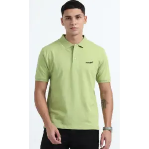 Herbalife Caslay Sustainable Organic Polo Neck T-Shirt-Olive Green