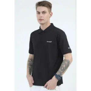 Herbalife Caslay Sustainable Quick Dry Polo T-Shirt-Midnight Black