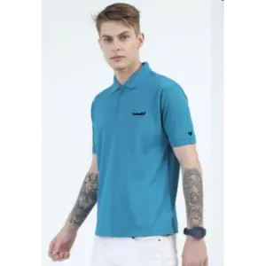 Herbalife Caslay Sustainable Quick Dry Polo T-Shirt-Azure Blue