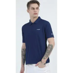 Herbalife Caslay Sustainable Quick Dry Polo T-Shirt-Navy Blue