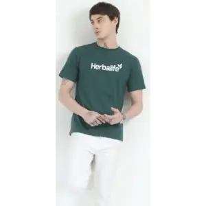 Herbalife Caslay Sustainable Organic Crew Neck T-Shirt-Forest Green