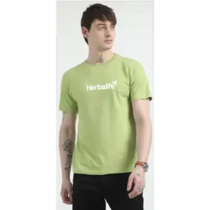 Herbalife Caslay Sustainable Organic Crew Neck T-Shirt-Olive Green