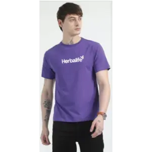 Herbalife Caslay Sustainable Organic Crew Neck T-Shirt-Prism Voilet
