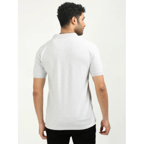 Herbalife Caslay Sustainable Polo T Shirt -White Melange - Image 3